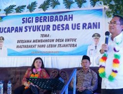 Wabup Sigi Hadiri Kegiatan Ucap Syukur di Desa Ue Rani