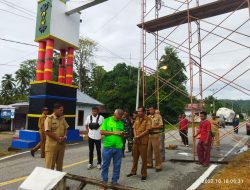 Bupati Parimo Minta Gapura Tapal Batas Parimo–Poso Secepatnya Dibangun Kembali