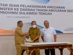Wakil Bupati Parimo Badrun Nggai, SE Terima DIPA Dan TKD 2023 di Provinsi Sulawesi Tengah