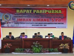 Agenda Paripurna DPRD : Imran aimang, S. Pd resmi dilantik sebagai PAW anggota DPRD Parimo dari Partai PDIP