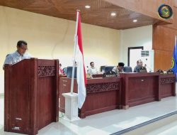 DPRD Parimo sahkan Raperda RPBG ‘Asisten II Ir. Lewis Bacakan Sambutan Bupati