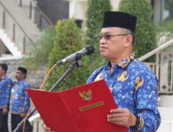 Asisten II Pimpin Upacara Gabungan OPD Lingkup Pemprov Sulteng