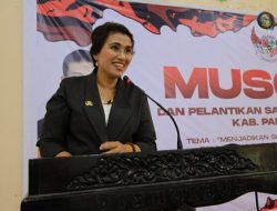 Ketua umum Sapma PP Sulteng lantik Pengurus Sapma PP Parimo. ‘Staf ahli Aswini Dimpel bacakan Sambutan Bupati Parimo