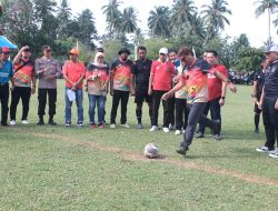 Turnamen Sepakbola Pelajar U – 12 dan U – 14 Resmi dimulakan ‘Asisten I Abd. Azis Tombolotutu Baca Sambutan Bupati