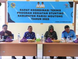 Wakil Bupati Badrun Nggai Pimpin Rakor percepatan penurunan stunting diparimo