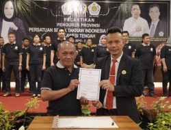 Staf Ahli Gubernur Bidang Ekonomi dan Pembangunan Hadiri Rakor dan Pelantikan Pengurus PSTI Sulteng Periode 2023-2027