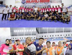 Atlet Vollyball Indoor Putra – Putri Sulteng Lolos PON XXI Aceh – Sumut : Bupati dan Wakil Bupati Parimo Serahkan Piala Kepada Atlet Finalis