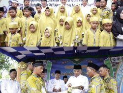HUT Kayu Agung Ke 44 : Wabup Badrun Nggai Beri Santunan Kepada Anak Yatim