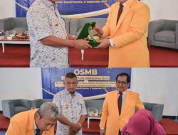 UT Palu Gelar OSMB Sekaligus Penandatanganan Kerja Sama Dengan Pemda Parimo