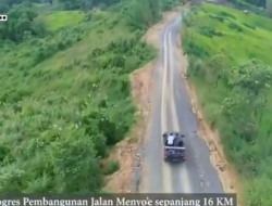 Jalan Poros ke Menyoe Pedalaman Suku Wana kini Semakin Mulus