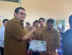 Tagana Parigi Moutong Raih penghargaan Sertifikat Bencana Gunung Ruang