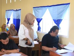 Komisi Pemilihan Umum (KPU) Parigi Moutong Laksanakan Ujian Tes Tertulis untuk Calon Anggota PPS.