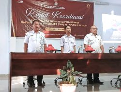 Rapat Koordinasi,Evaluasi dan Sosialisasi KPU Parigi Moutong