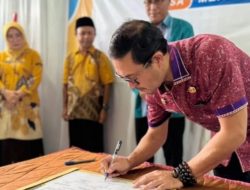 Sekda Parimo Hadiri Program Pencanangan Desa Cantik diDesa Mertasari Kantor Desa Mertasari Kecamatan Parigi