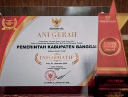 Banggai, Satu-Satunya Kabupaten Raih Predikat Informatif se Sulawesi Tengah