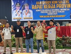 Siwo PWI Raih Suara Terbanyak Pada Pemilihan TPP Dalam Rakerprov Koni Sulawesi Tengah 2025