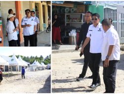 Bupati dan Wabup Pastikan Pasar Ramadan Siap Beroperasi, 23 Tenda Disiapkan di Pasar Baru Sentral Parigi