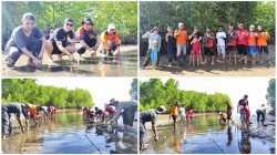 Cegah Abrasi Teluk Tomini, BPBD Parimo dan Relawan Bangun ‘Pagar Hidup’ di Mertasari