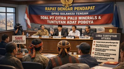 DPRD Sulteng Gelar RDP Soal PT Citra Palu Minerals, Soroti Tuntutan Masyarakat Adat Poboya