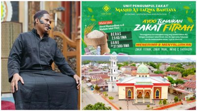 Sudah Siap Bayar Zakat? Ini Ketentuan Zakat Fitrah 2026 di Masjid At-Taqwa Bantaya Parigi Moutong