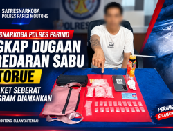 Satresnarkoba Polres Parimo Ungkap Dugaan Peredaran Sabu di Torue, 20 Paket Diamankan